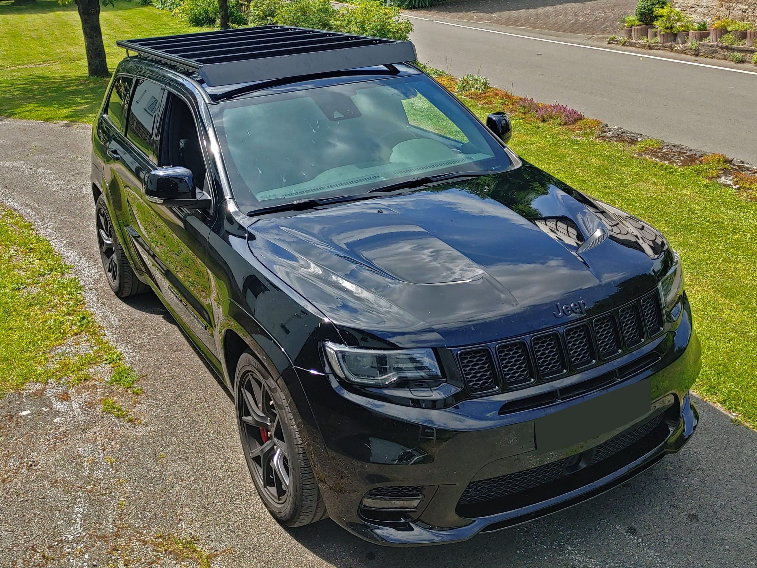 Dachkorb+Dachträger Set für Jeep Cherokee 2014-2021 Aluminium Schwarz